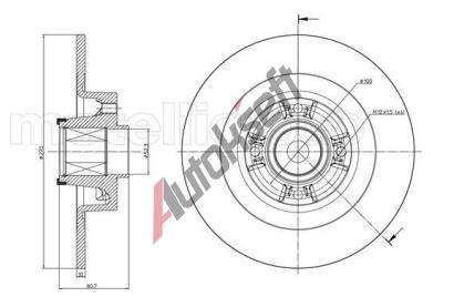 FRI.TECH. Brzdov kotou s loiskem - 270 mm FTC BD1271, BD1271
