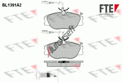 FTE Sada brzdových destiček FTE 9010165, 9010165 FTE Sada brzdových destiček FTE 9010165, 9010165
