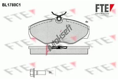 FTE Sada brzdových destiček FTE 9010350, 9010350 FTE Sada brzdových destiček FTE 9010350, 9010350