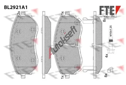 FTE Sada brzdov�ch desti�ek FTE 9011164, 9011164