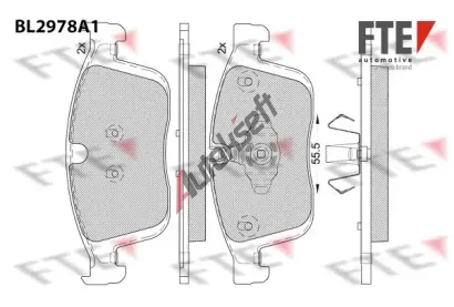 FTE Sada brzdov�ch desti�ek FTE 9011224, 9011224
