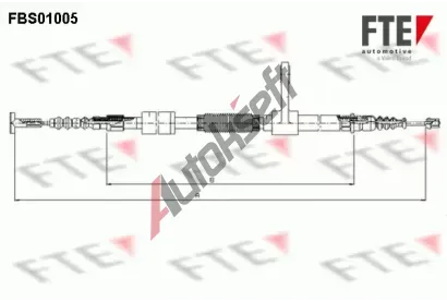 FTE Tažné lanko parkovací brzdy FTE 9250001, 9250001  FTE Tažné lanko parkovací brzdy FTE 9250001, 9250001