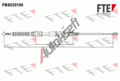FTE Tan lanko parkovac brzdy FTE 9250004, 9250004