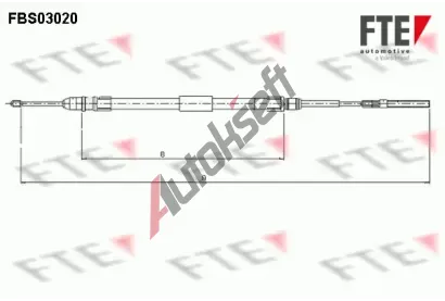 FTE Tan lanko parkovac brzdy FTE 9250109, 9250109
