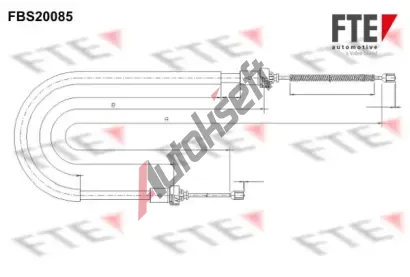 FTE Tan lanko parkovac brzdy FTE 9250593, 9250593