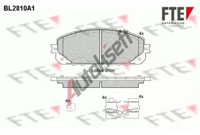 FTE Sada brzdovch destiek FTE BL2810A1, BL2810A1