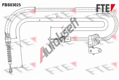 FTE Tan lanko parkovac brzdy FTE FBS03025, FBS03025