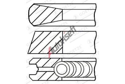 GOETZE ENGINE Sada p�stn�ch krou�k� GEE 08-102900-00, 08-102900-00
