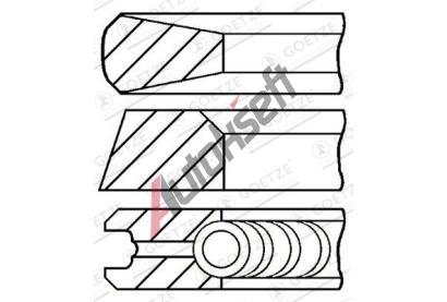 GOETZE ENGINE Sada p�stn�ch krou�k� GEE 08-105500-00, 08-105500-00