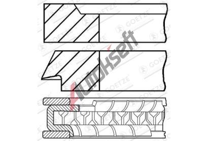 GOETZE ENGINE Sada pstnch krouk GEE 08-107800-10, 08-107800-10