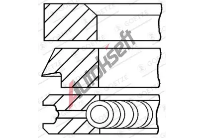 GOETZE ENGINE Sada pstnch krouk GEE 08-109107-00, 08-109107-00