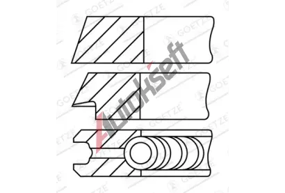 GOETZE ENGINE Sada pstnch krouk GEE 08-109400-30, 08-109400-30