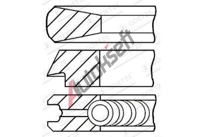 GOETZE ENGINE Sada p�stn�ch krou�k� GEE 08-114400-10, 08-114400-10