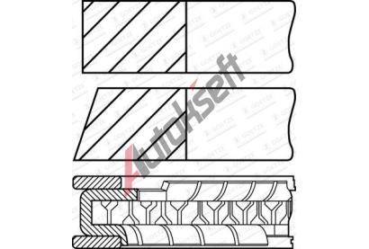 GOETZE ENGINE Sada pstnch krouk GEE 08-116107-00, 08-116107-00