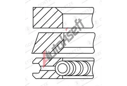 GOETZE ENGINE Sada pstnch krouk GEE 08-123400-40, 08-123400-40