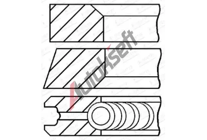 GOETZE ENGINE Sada pstnch krouk LKZ-Ring GEE 08-123405-30, 08-123405-30