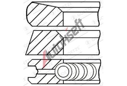 GOETZE ENGINE Sada pstnch krouk GEE 08-123700-00, 08-123700-00