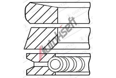 GOETZE ENGINE Sada pstnch krouk GEE 08-127400-00, 08-127400-00