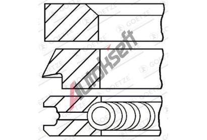 GOETZE ENGINE Sada p�stn�ch krou�k� GEE 08-133900-00, 08-133900-00