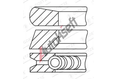 GOETZE ENGINE Sada pstnch krouk GEE 08-137500-30, 08-137500-30