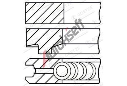 GOETZE ENGINE Sada pstnch krouk GEE 08-146100-00, 08-146100-00