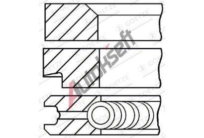 GOETZE ENGINE Sada pístních kroužků GEE 08-173800-00, 08-173800-00  GOETZE ENGINE Sada pístních kroužků GEE 08-173800-00, 08-173800-00