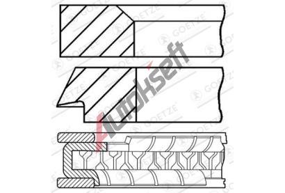 GOETZE ENGINE Sada pstnch krouk GEE 08-206600-00, 08-206600-00