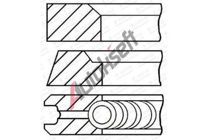 GOETZE ENGINE Sada pístních kroužků GEE 08-253300-00, 08-253300-00 GOETZE ENGINE Sada pístních kroužků GEE 08-253300-00, 08-253300-00