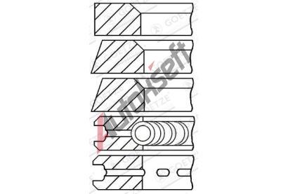 GOETZE ENGINE Sada p�stn�ch krou�k� GEE 08-292800-00, 08-292800-00