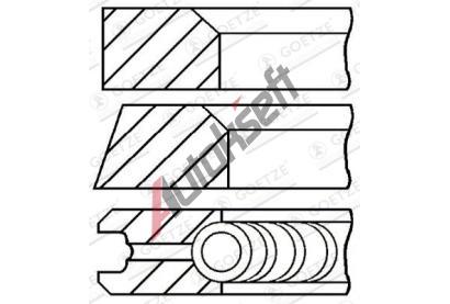 GOETZE ENGINE Sada p�stn�ch krou�k� GEE 08-295400-00, 08-295400-00