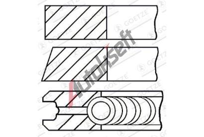 GOETZE ENGINE Sada p�stn�ch krou�k� GEE 08-306707-00, 08-306707-00