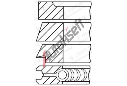 GOETZE ENGINE Sada p�stn�ch krou�k� GEE 08-313800-10, 08-313800-10