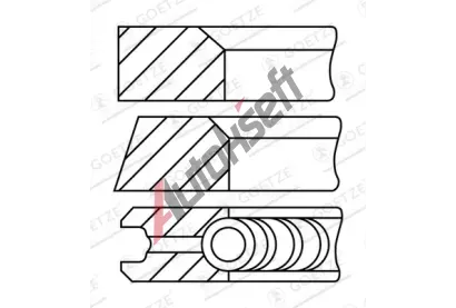 GOETZE ENGINE Sada pstnch krouk GEE 08-322400-10, 08-322400-10
