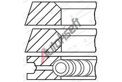 GOETZE ENGINE Sada pístních kroužků GEE 08-325300-00, 08-325300-00 GOETZE ENGINE Sada pístních kroužků GEE 08-325300-00, 08-325300-00