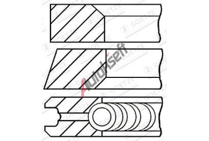 GOETZE ENGINE Sada p�stn�ch krou�k� GEE 08-337100-00, 08-337100-00
