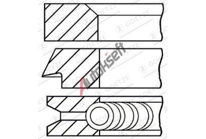 GOETZE ENGINE Sada p�stn�ch krou�k� GEE 08-348600-00, 08-348600-00
