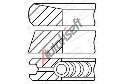GOETZE ENGINE Sada pstnch krouk GEE 08-373800-00, 08-373800-00