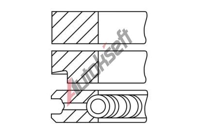 GOETZE ENGINE Sada p�stn�ch krou�k� Goetze Diamond Coated� LKZ-Ring� GEE 08-421800-10, 08-421800-10