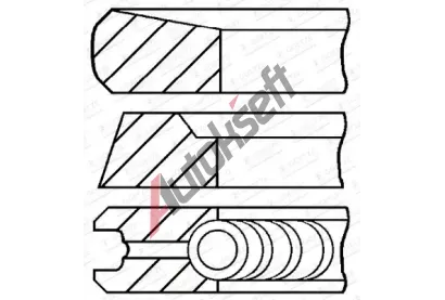 GOETZE ENGINE Sada p�stn�ch krou�k� GEE 08-422800-00, 08-422800-00