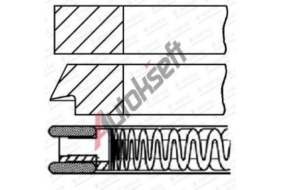 GOETZE ENGINE Sada pstnch krouk GEE 08-424307-00, 08-424307-00