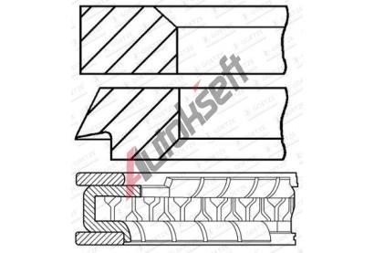 GOETZE ENGINE Sada pstnch krouk GEE 08-424800-10, 08-424800-10