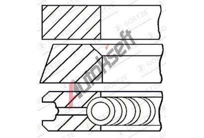 GOETZE ENGINE Sada pstnch krouk Goetze Diamond Coated LKZ-Ring GEE 08-428700-00, 08-428700-00