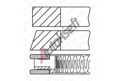 GOETZE ENGINE Sada pstnch krouk GEE 08-429907-00, 08-429907-00