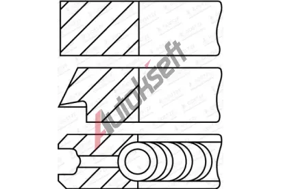 GOETZE ENGINE Sada pstnch krouk Goetze Diamond Coated GEE 08-430500-00, 08-430500-00