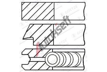 GOETZE ENGINE Sada p�stn�ch krou�k� Goetze Diamond Coated� LKZ-Ring� GEE 08-432205-00, 08-432205-00