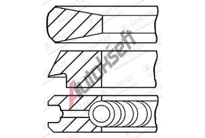 GOETZE ENGINE Sada pstnch krouk GEE 08-433607-00, 08-433607-00