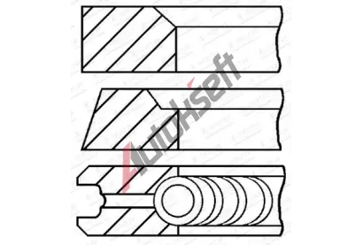 GOETZE ENGINE Sada pstnch krouk GEE 08-434207-00, 08-434207-00