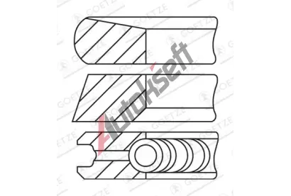 GOETZE ENGINE Sada pstnch krouk Goetze Diamond Coated LKZ-Ring GEE 08-435200-10, 08-435200-10
