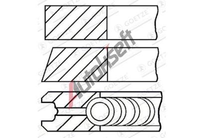 GOETZE ENGINE Sada pstnch krouk Goetze Diamond Coated LKZ-Ring GEE 08-435700-00, 08-435700-00