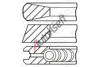 GOETZE ENGINE Sada pstnch krouk Goetze Diamond Coated LKZ-Ring GEE 08-436700-00, 08-436700-00